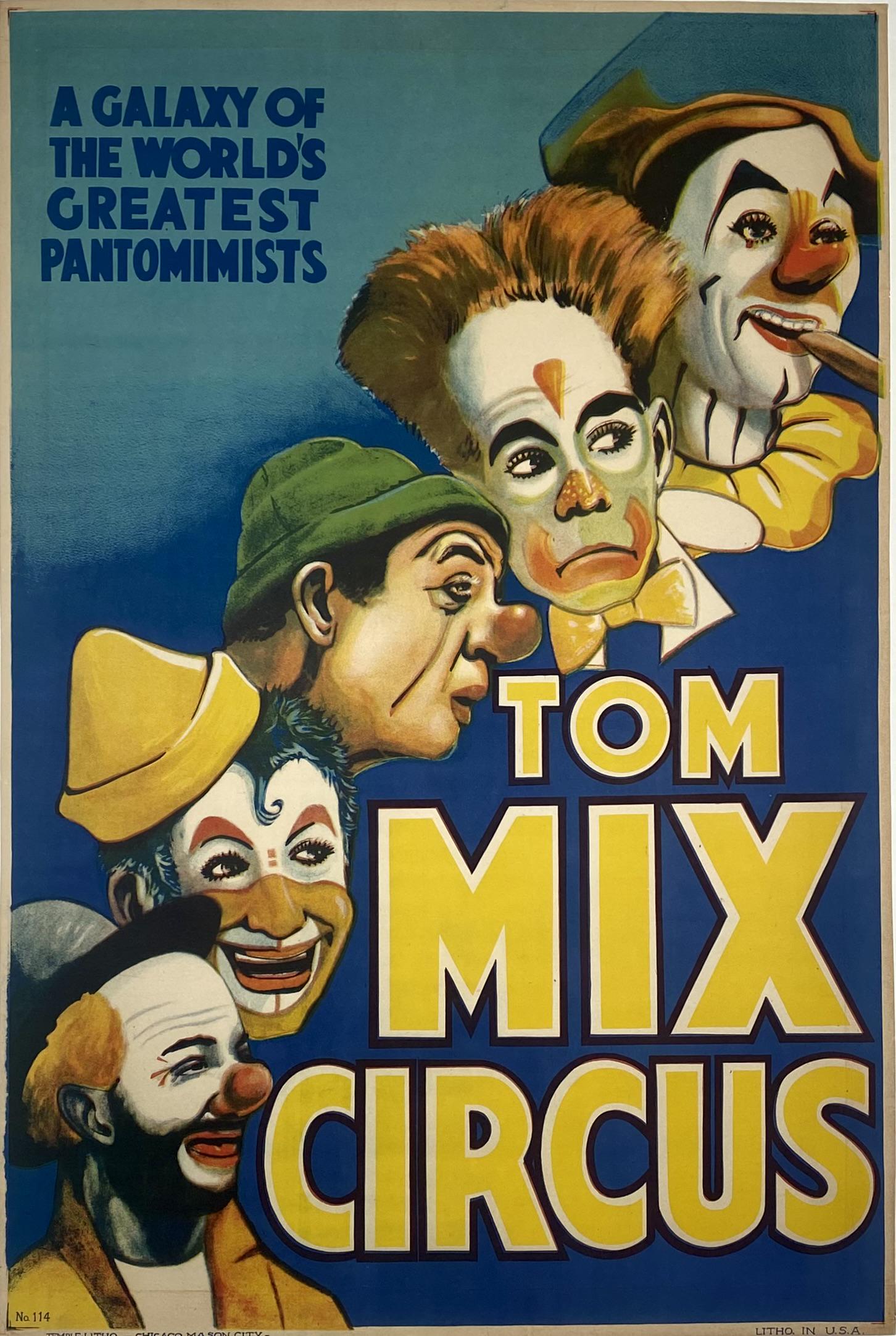 TOM MIX CIRCUS POSTER (1 of 1)
