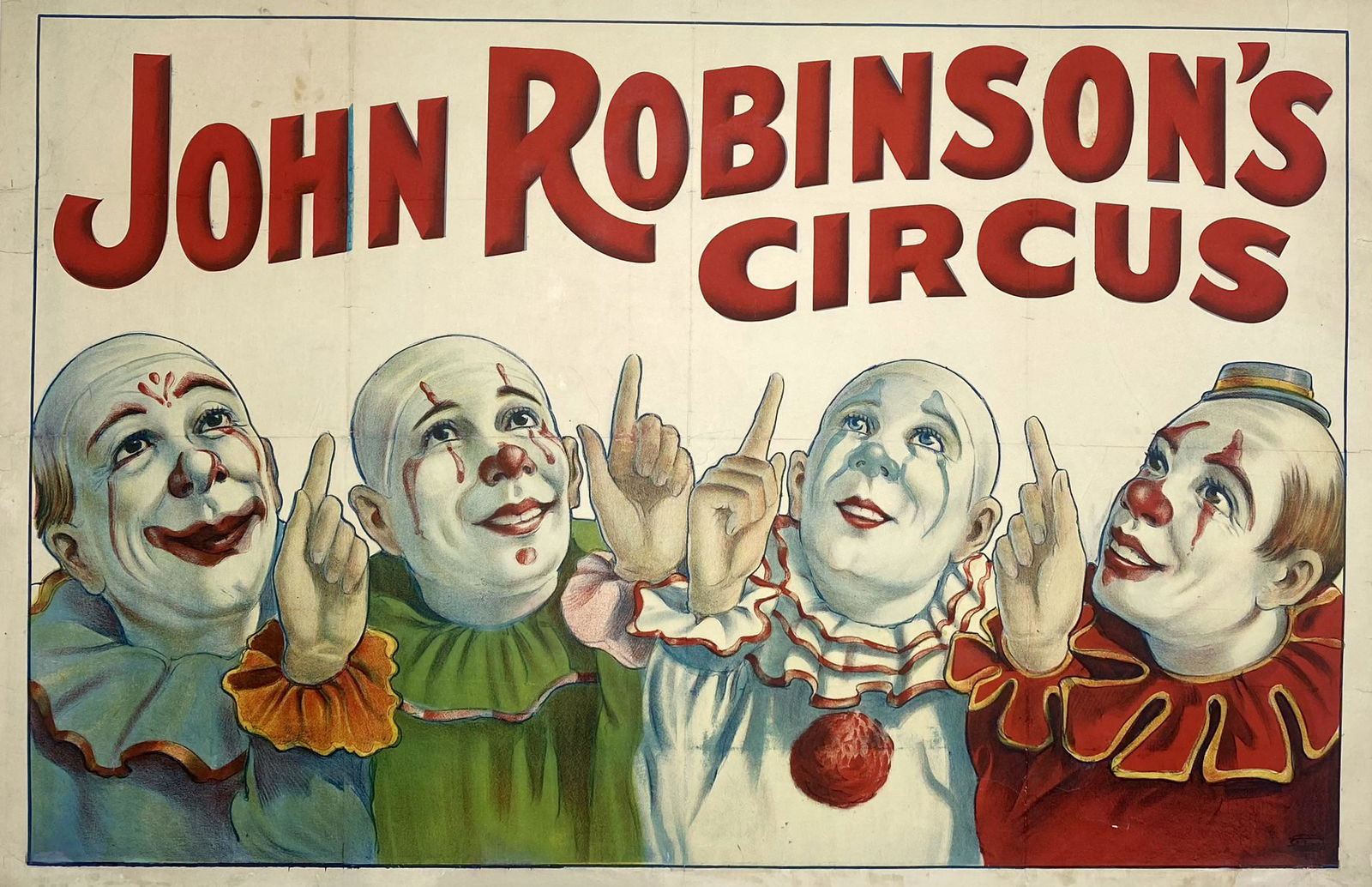 JOHN ROBINSON'S CIRCUS POSTER (1 of 1)