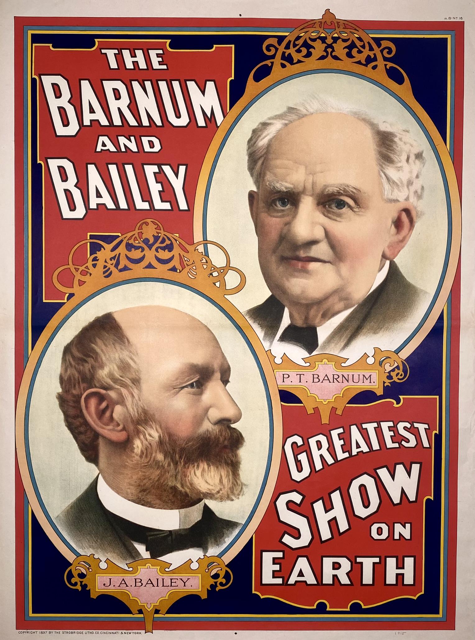 BARNUM & BAILEY CIRCUS POSTER (1 of 1)