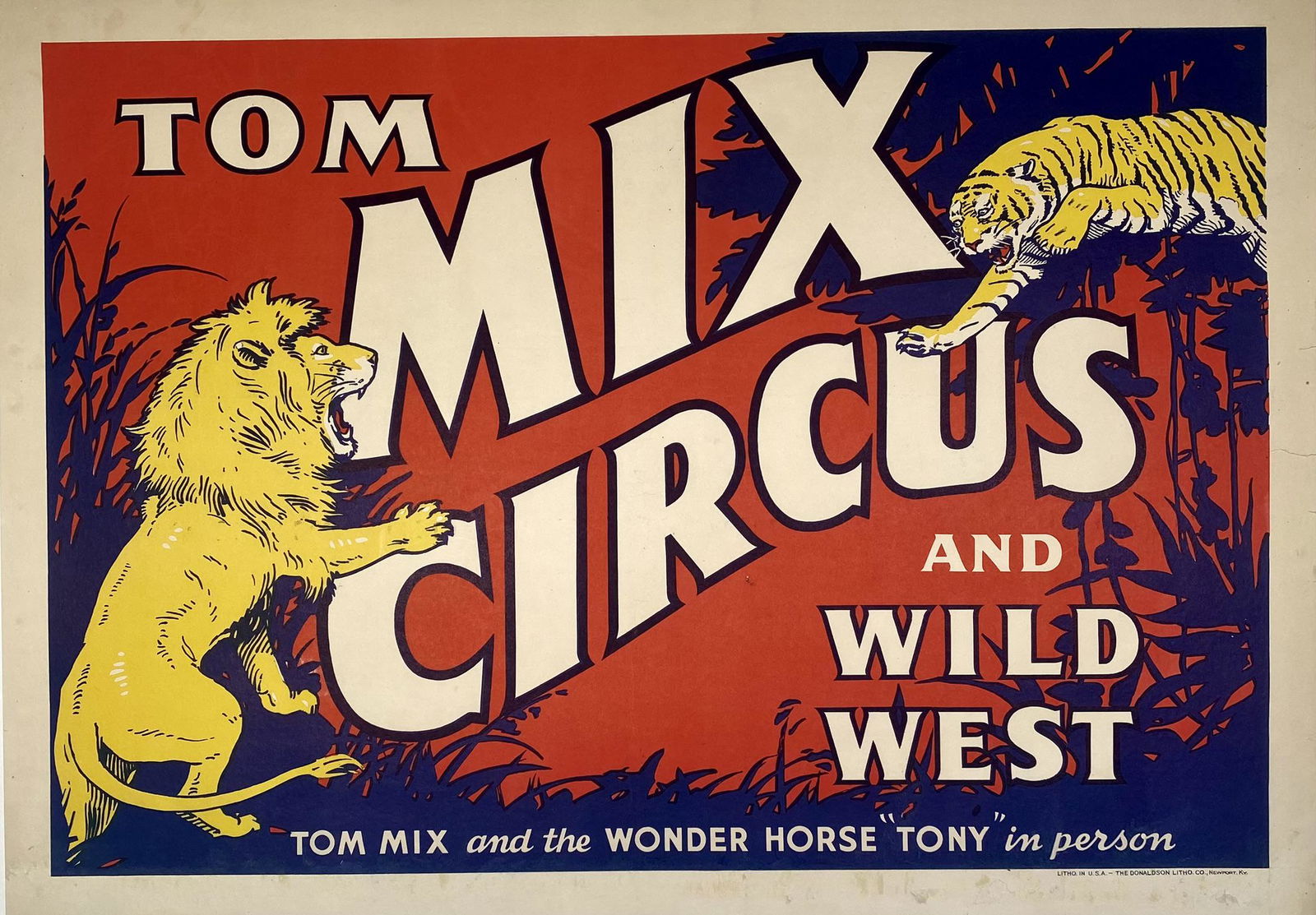 TOM MIX CIRCUS POSTER (1 of 1)