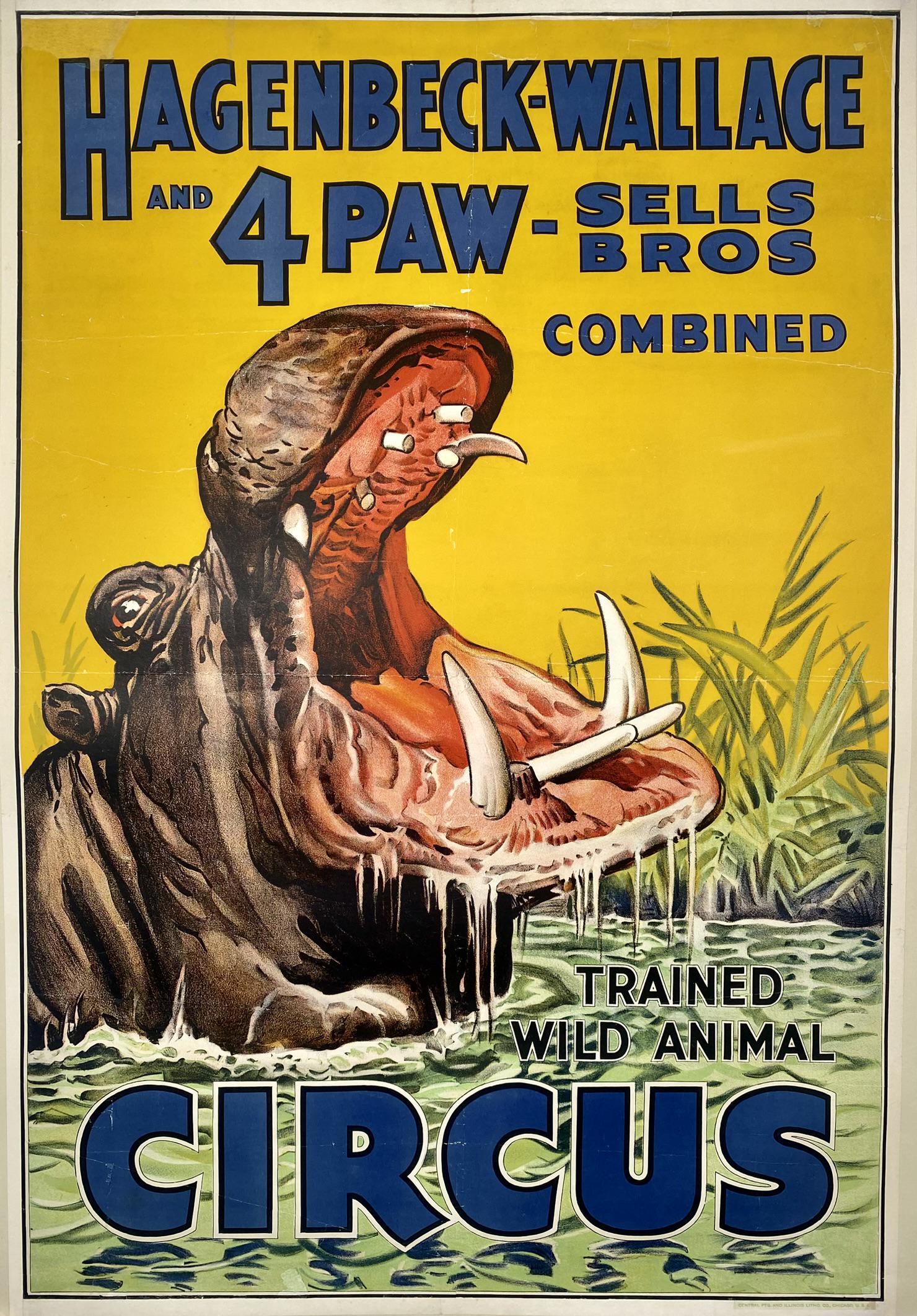 HAGENBECK WALLACE CIRCUS POSTER (1 of 1)