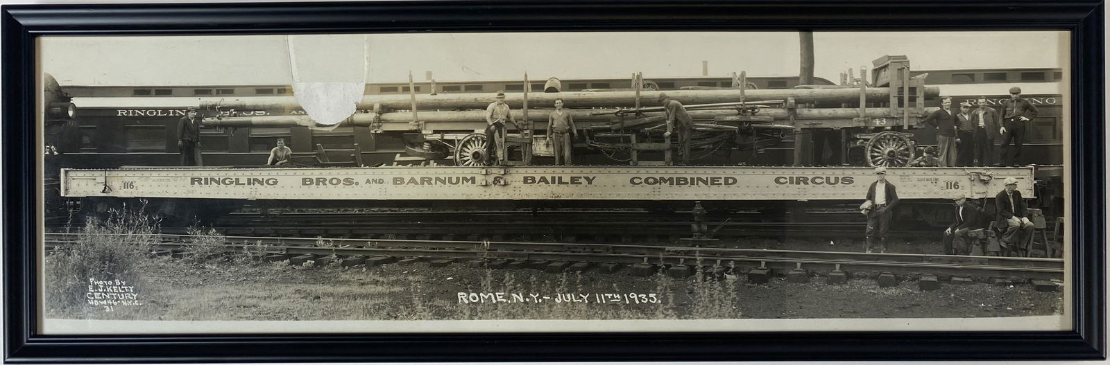 EDWARD KELTY CIRCUS TRAIN PHOTOGRAPH (1 of 1)