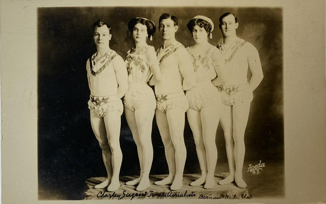 CHARLEY SIEGRIST AERIALIST TROUPE RPPC (1 of 1)
