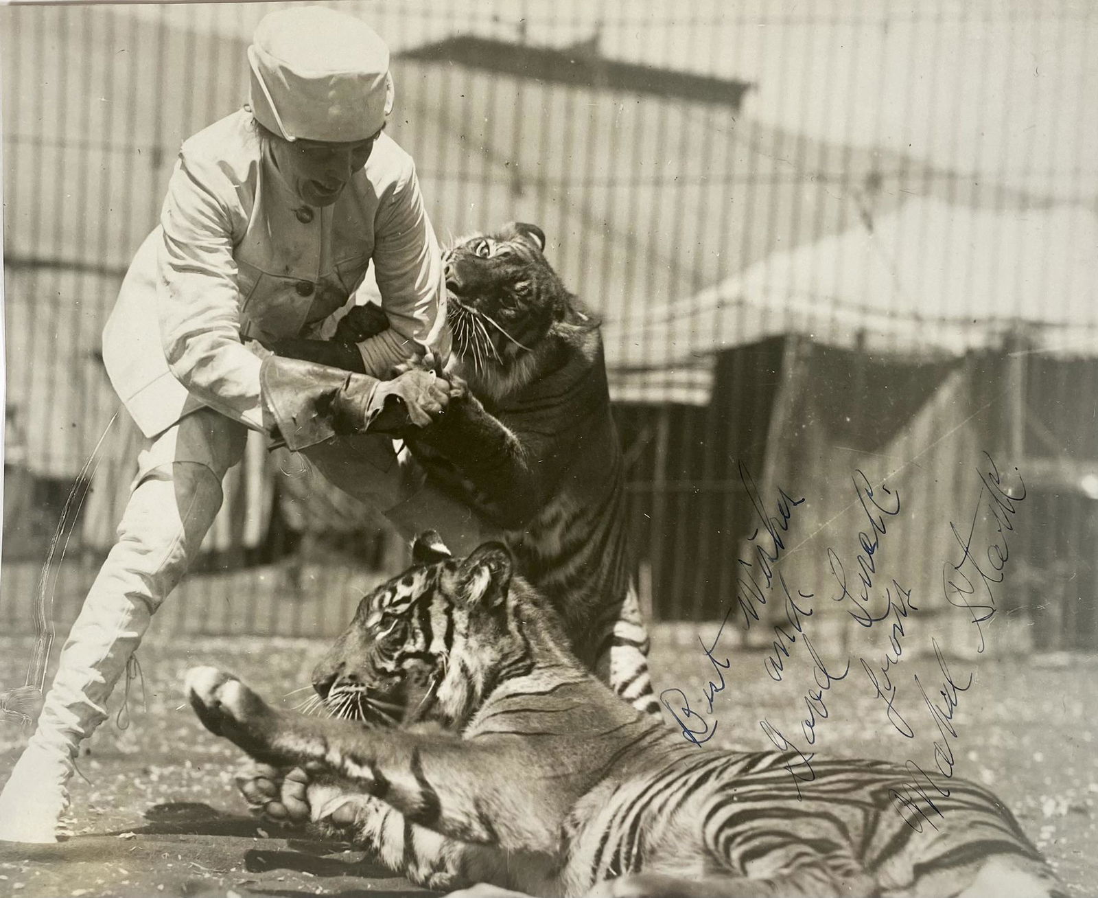 MABEL STARK AUTOGRAPHED ATWELL PHOTO (1 of 1)
