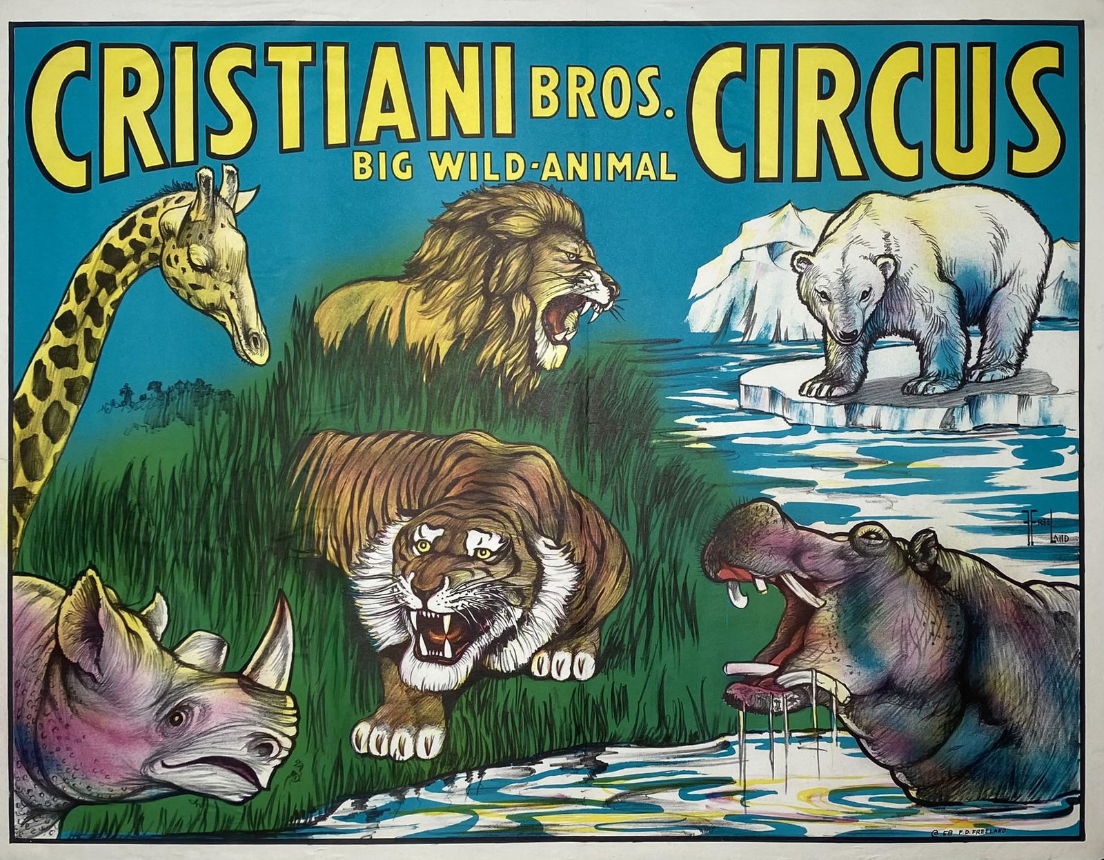 CRISTIANI BROS. CIRCUS POSTER (1 of 1)