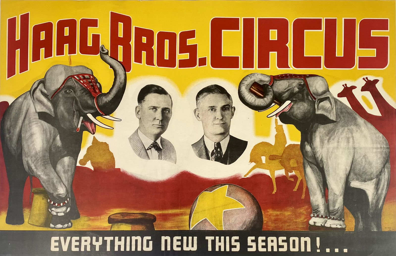 HAAG BROS. CIRCUS POSTER (1 of 1)