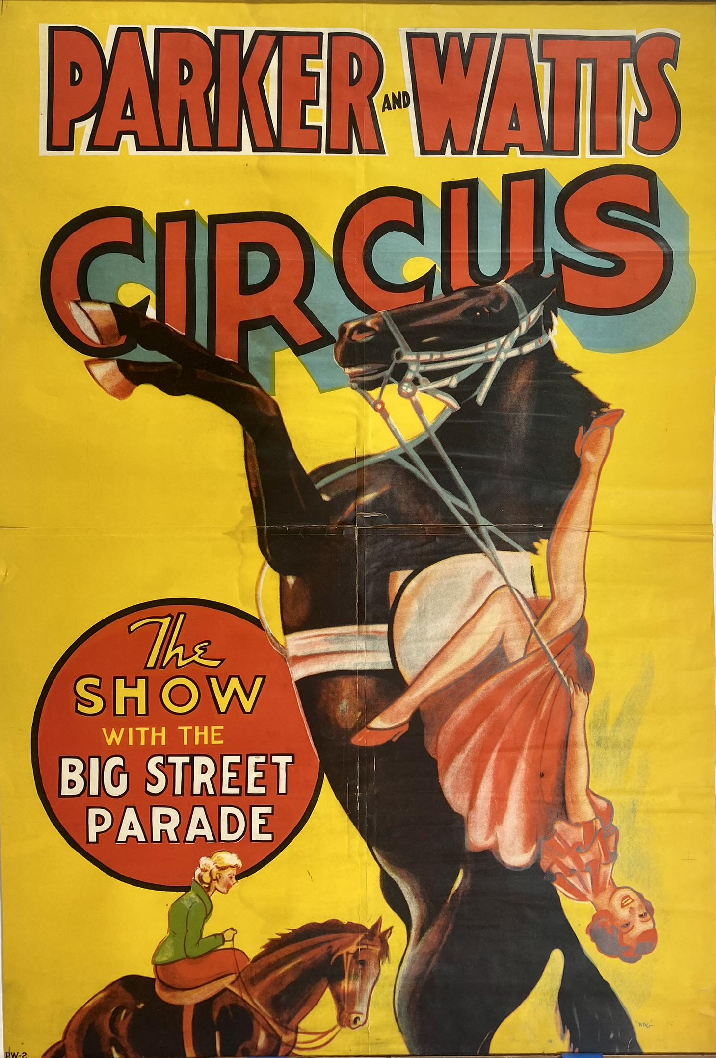 PARKER AND WATTS CIRCUS POSTER (1 of 1)