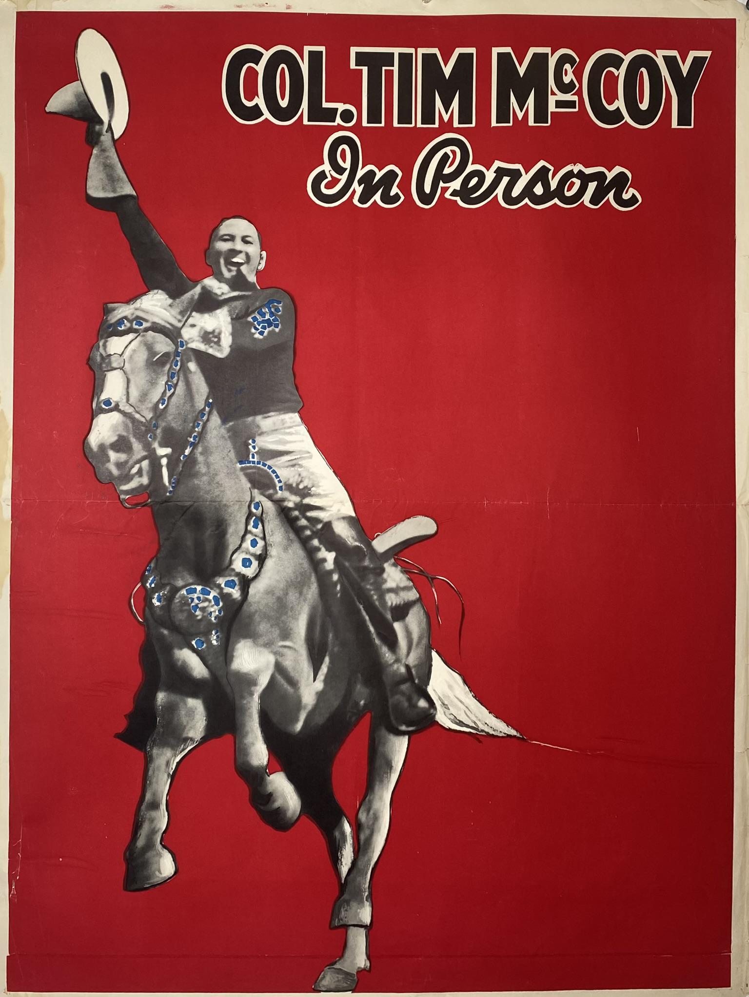 COL. TIM MCCOY IN PERSON POSTER (1 of 1)