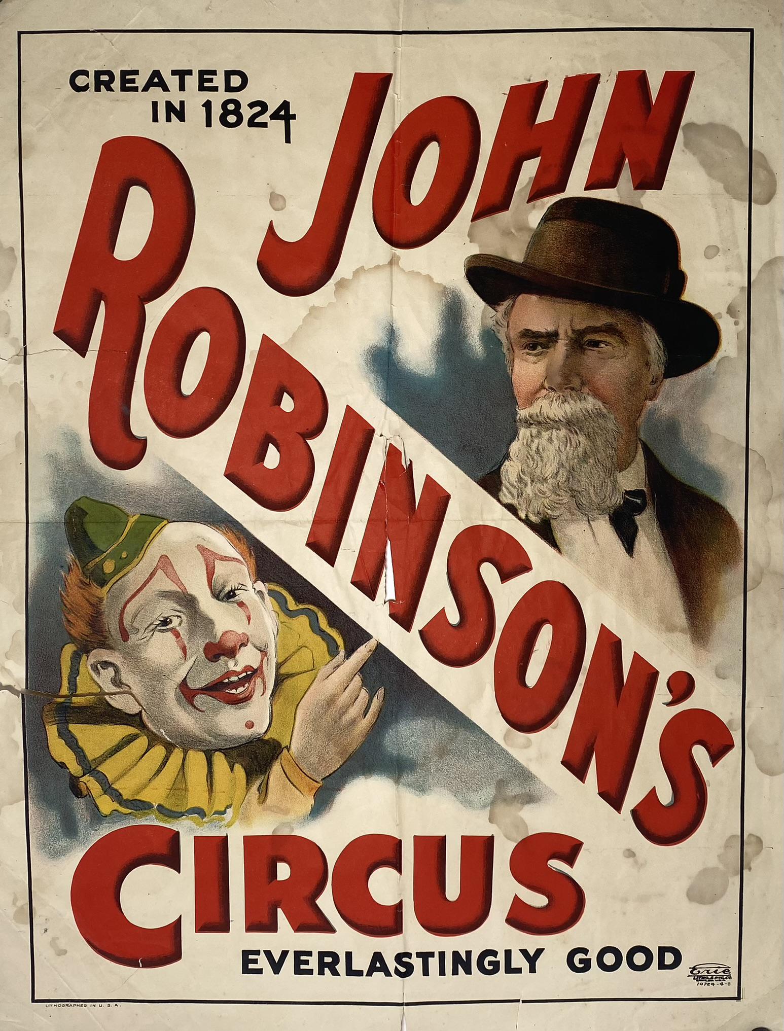 BIG JOHN ROBINSON'S CIRCUS POSTER (1 of 1)