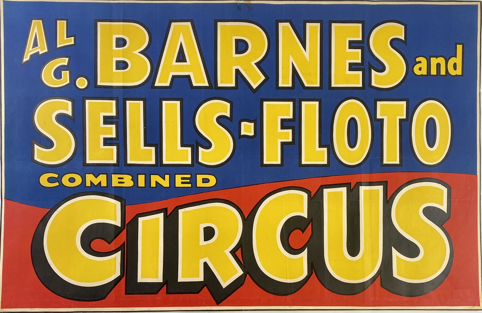 AL G. BARNES AND SELLS-FLOTO CIRCUS POSTER (1 of 1)