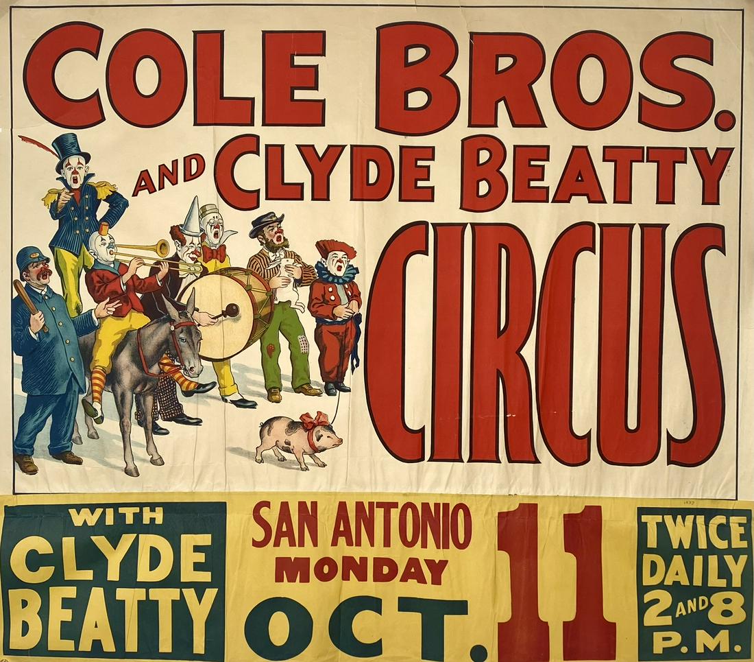 COLE BROS. CIRCUS POSTER (1 of 1)