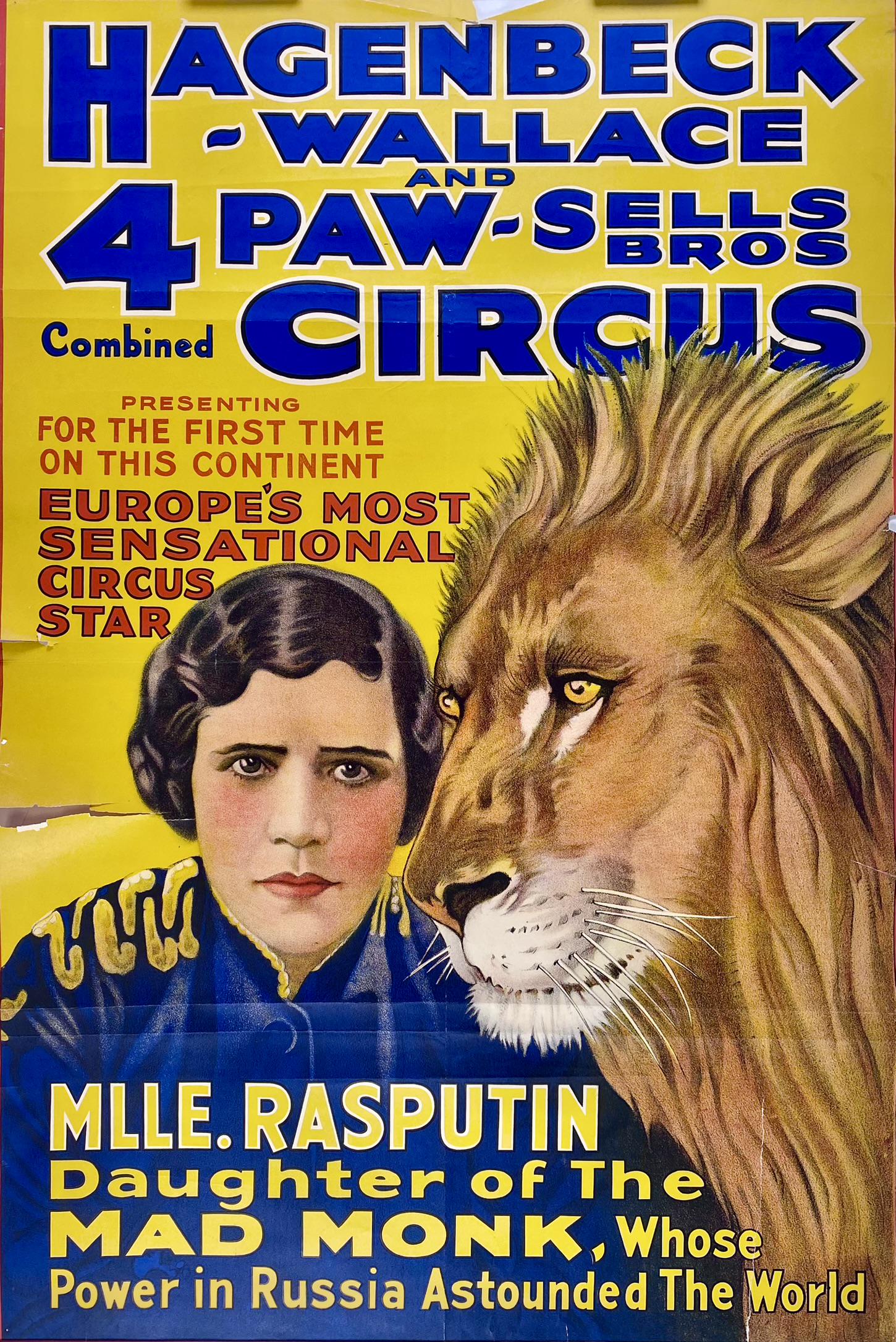 HAGENBECK WALLACE CIRCUS POSTER (1 of 1)