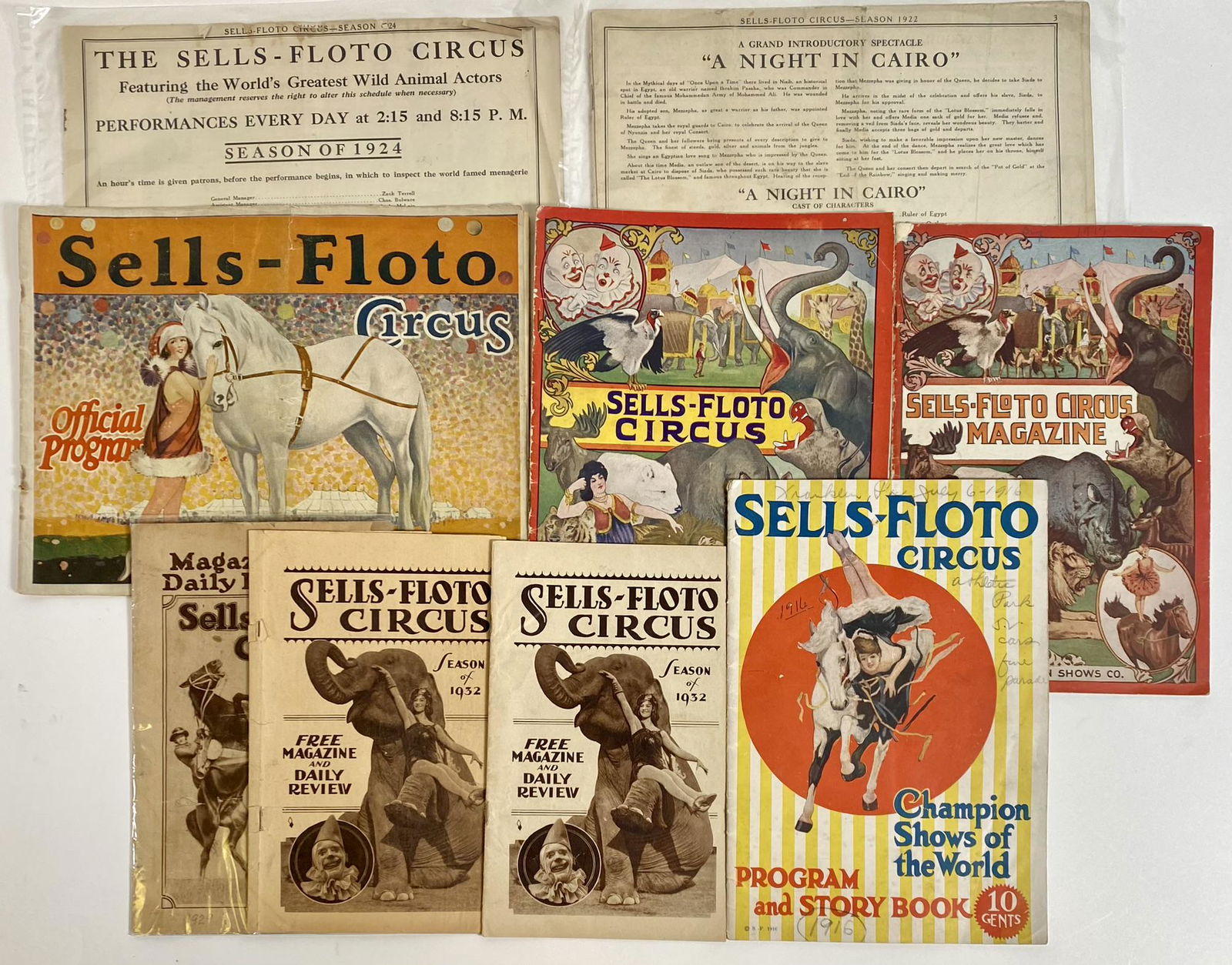 SELLS-FLOTO CIRCUS PROGRAMS AND REVIEWS (1 of 1)