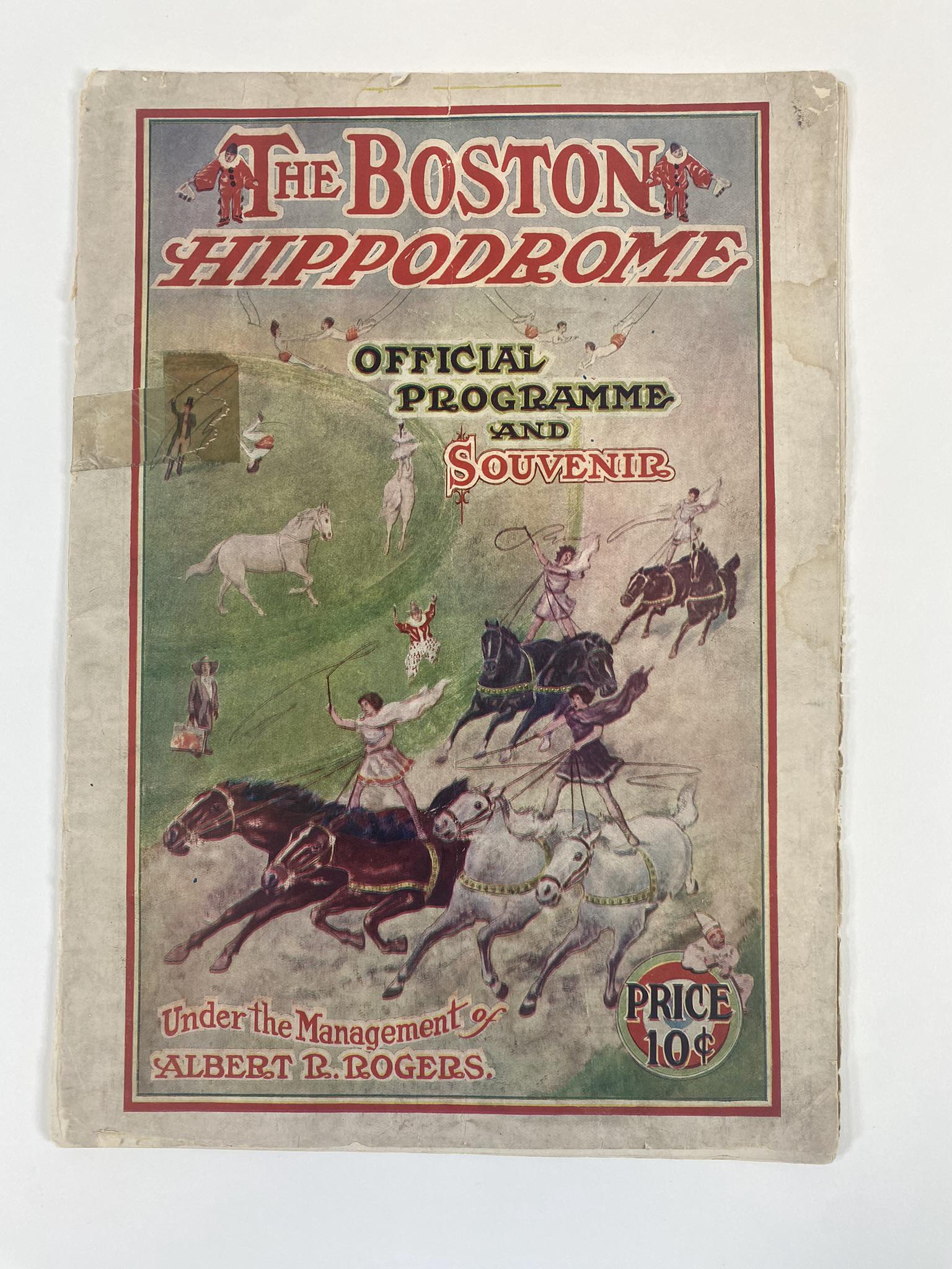 BOSTON HIPPODROME SOUVENIR PROGRAM (1 of 2)