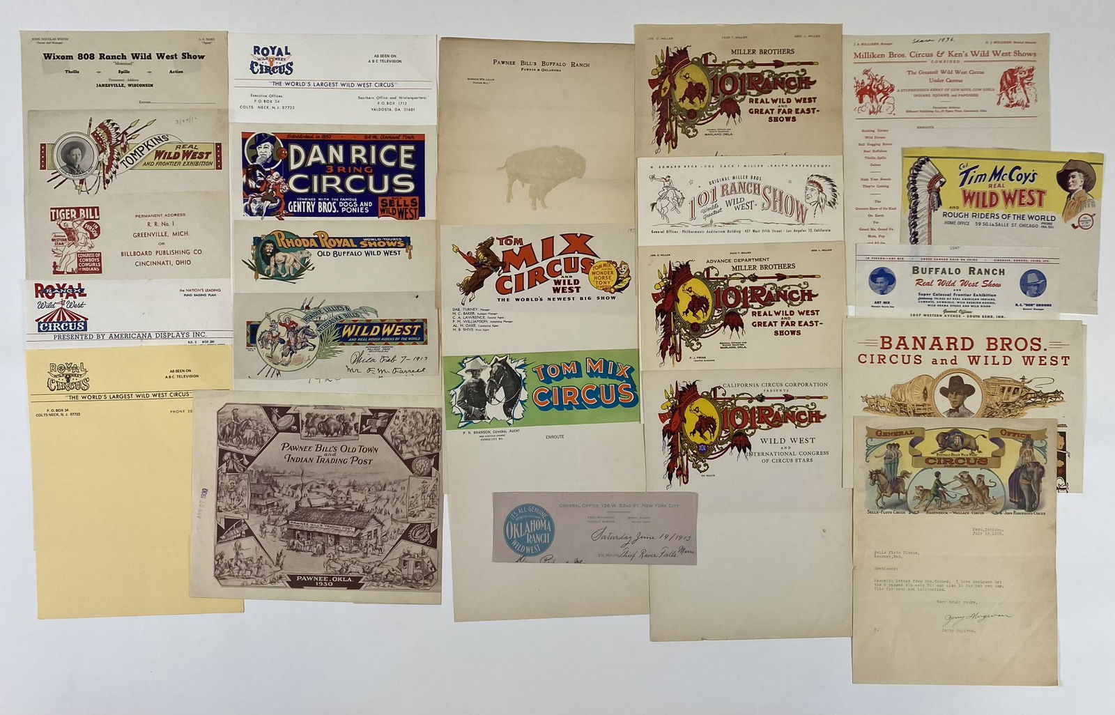 WILD WEST CIRCUS LETTERHEAD COLLECTION (1 of 4)