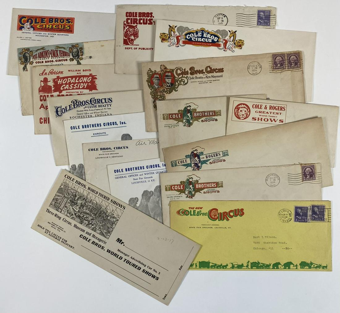 COLE BROS., COLE & ROGERS ENVELOPE COLLECTION (1 of 1)