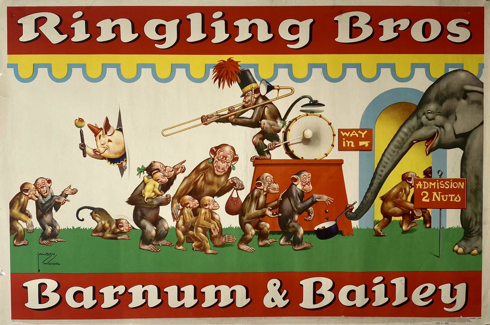 RINGLING BROS. BARNUM & BAILEY CIRCUS POSTER (1 of 1)
