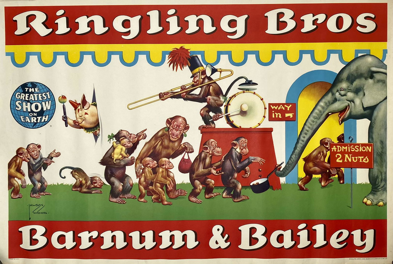 RINGLING BROS. BARNUM & BAILEY CIRCUS POSTER (1 of 1)