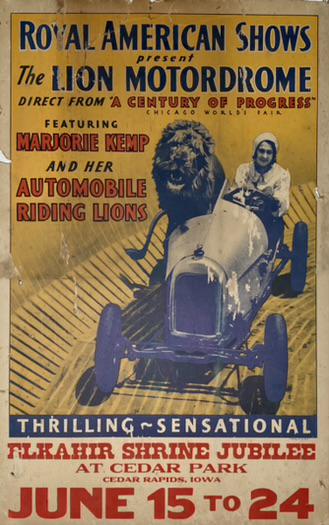 ROYAL AMERICAN SHOWS WINDOW CARD (1 of 1)