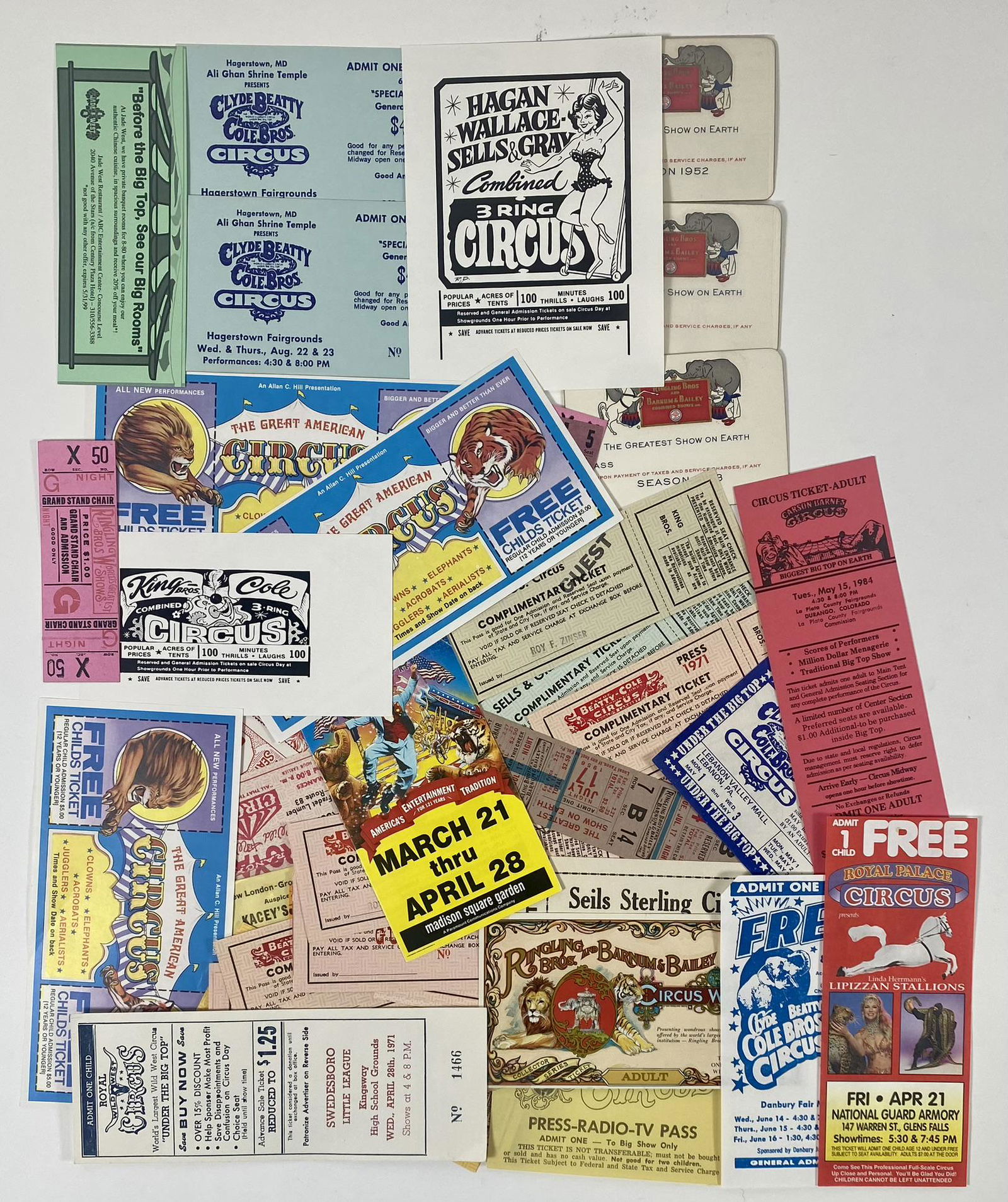 CIRCUS TICKETS AND PASSES (1 of 1)