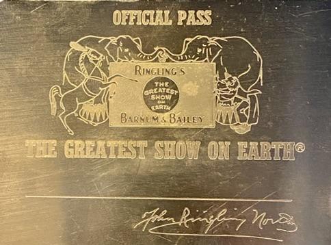 RINGLING BROS. CIRCUS LIFETIME GOLD PASS (1 of 1)