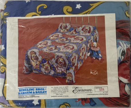 VINTAGE N.O.S. RINGLING CIRCUS BEDSPREAD (1 of 1)