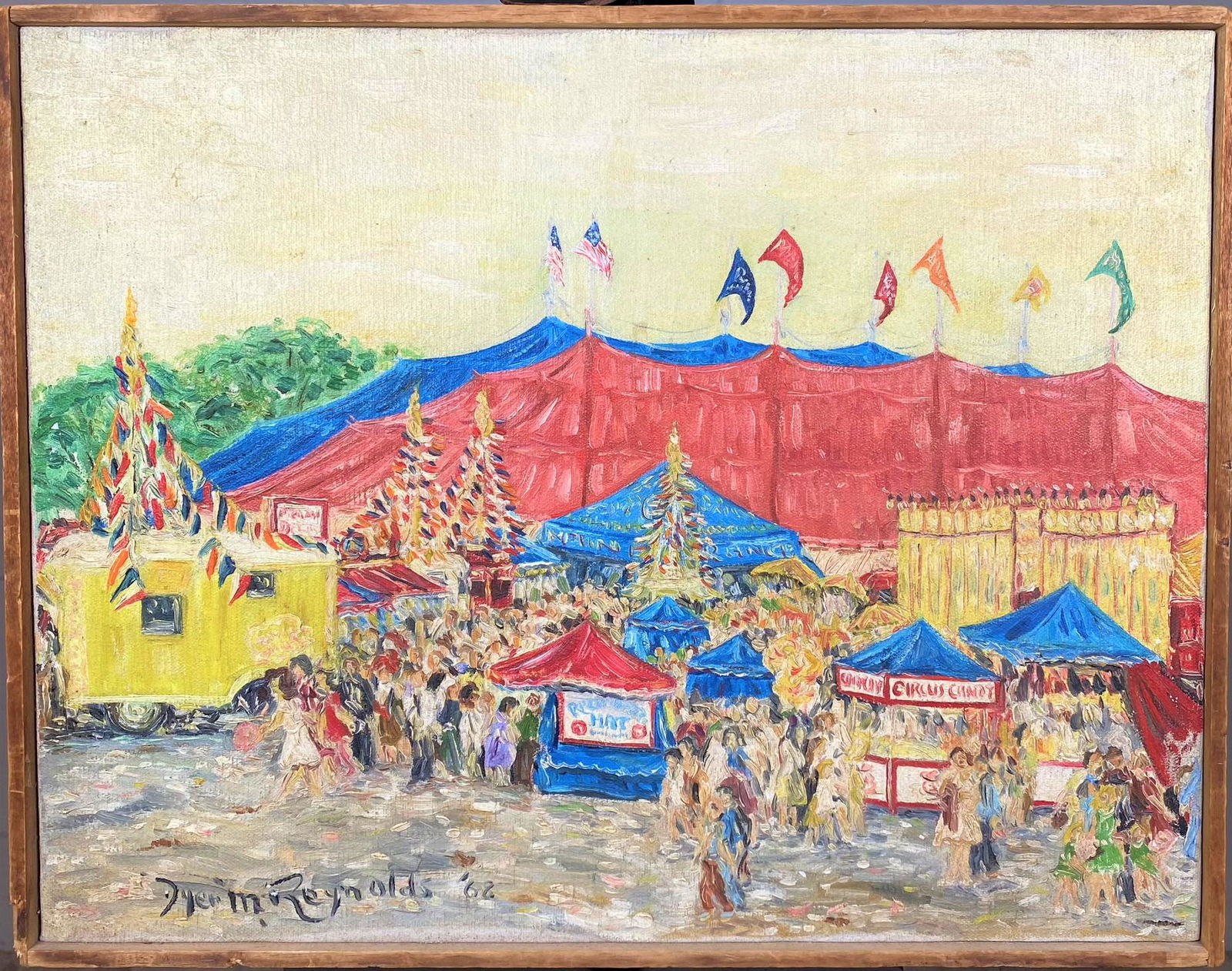 DYER REYNOLDS RINGLING CIRCUS PAINTING (1 of 2)