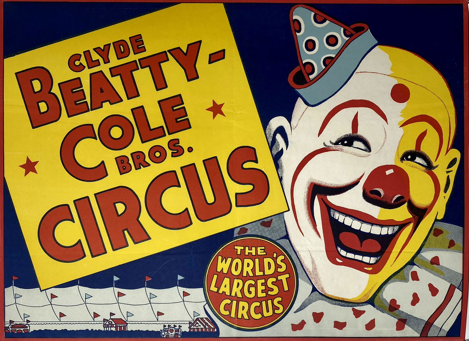 CLYDE BEATTY COLE BROS. CIRCUS POSTER (1 of 1)