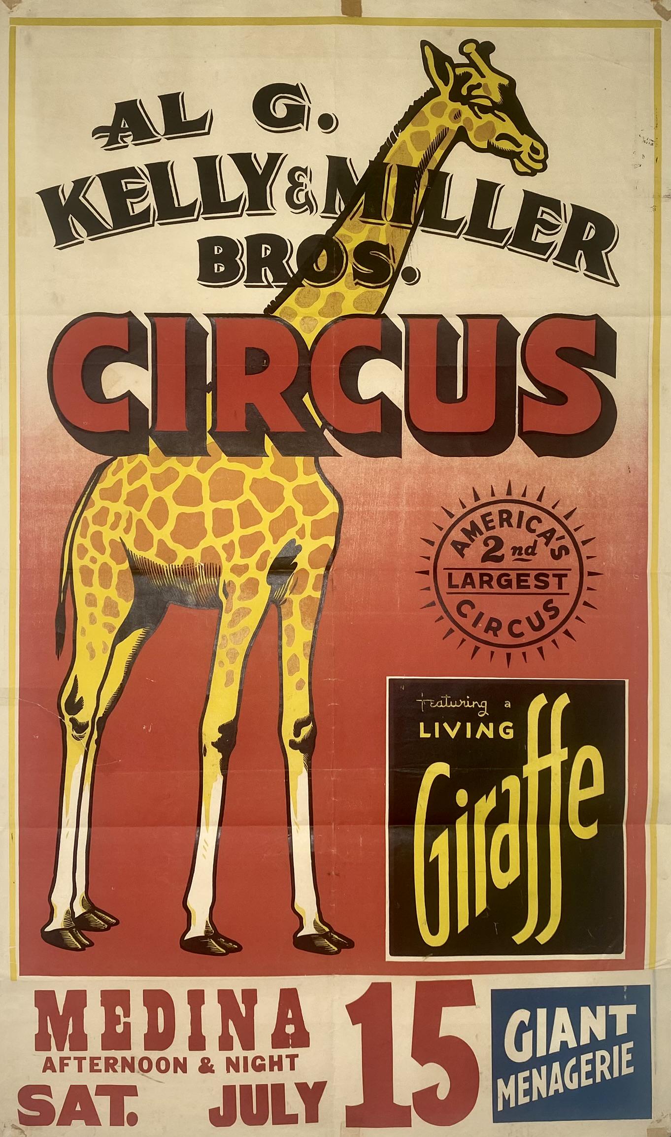KELLY MILLER BROS. CIRCUS POSTER (1 of 1)