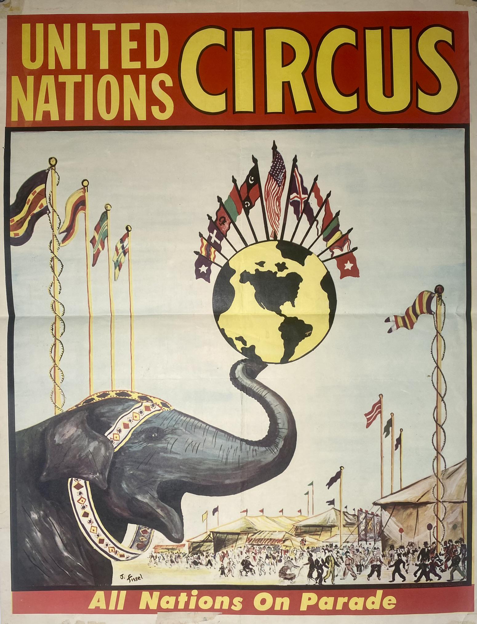 UNITED NATIONS CIRCUS POSTER (1 of 1)
