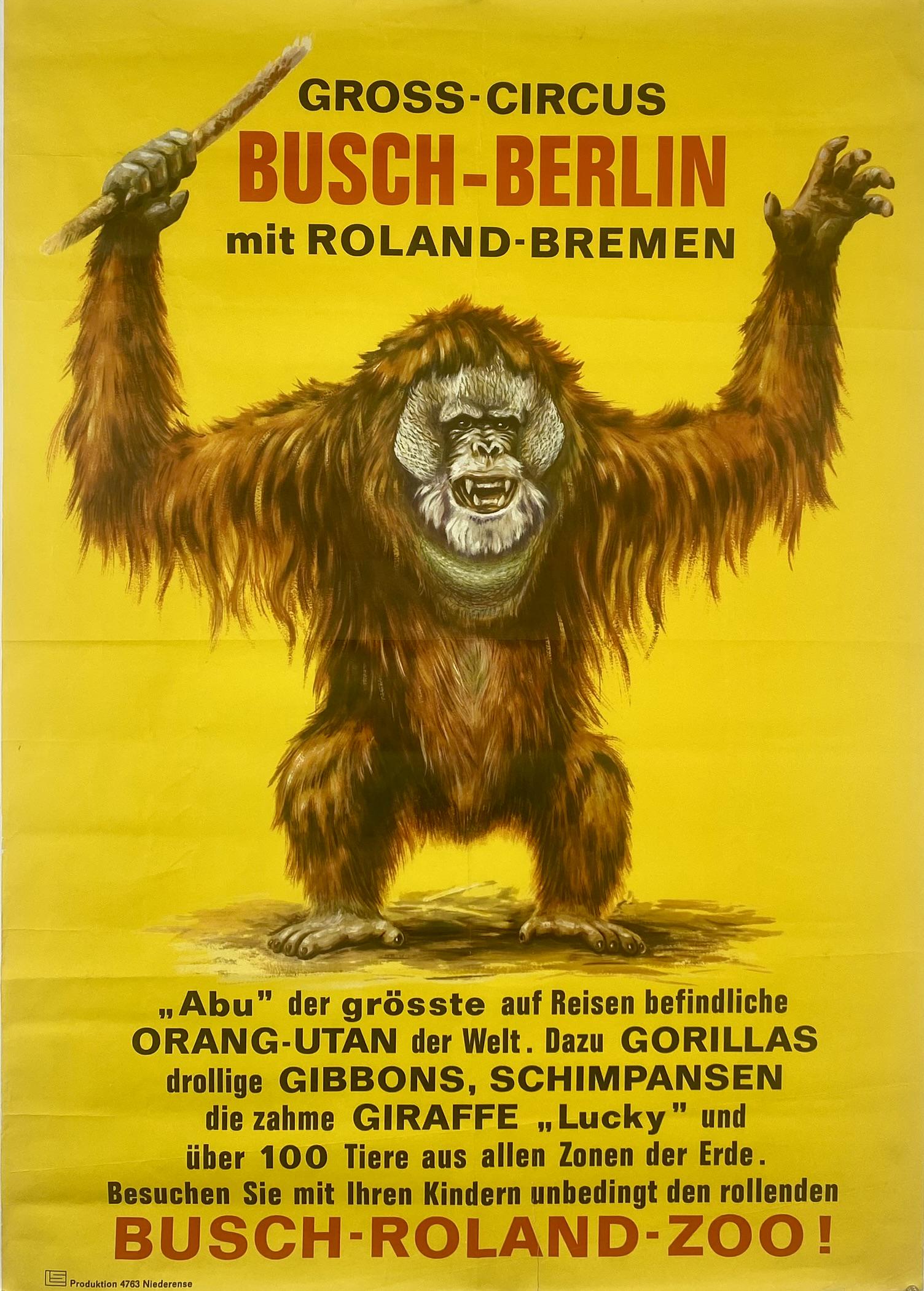 GROSS CIRCUS - BUSCH BERLIN POSTER (1 of 1)