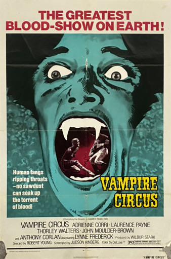 VAMPIRE CIRCUS MOTION PICTURE POSTER (1 of 1)