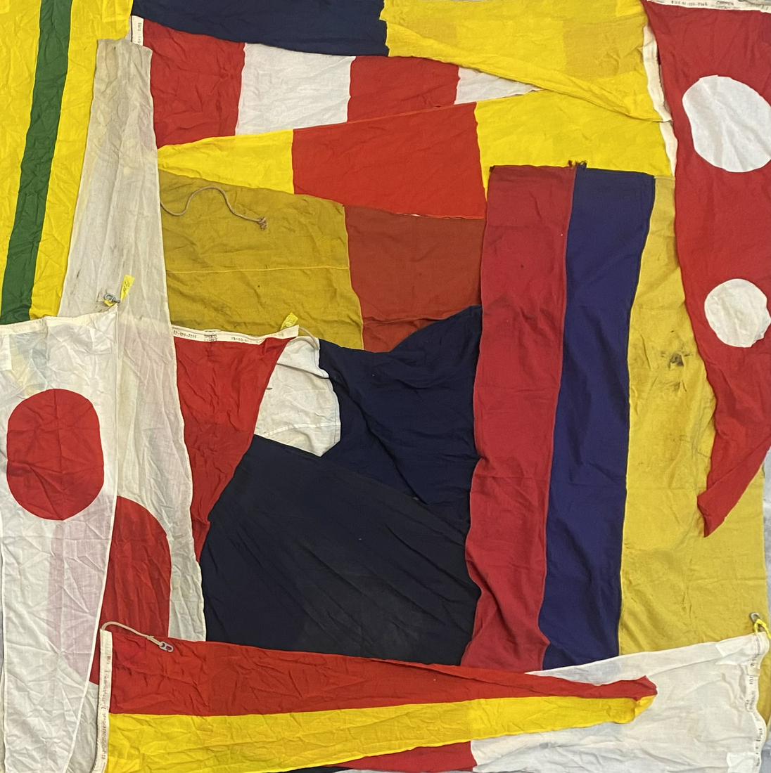 NAUTICAL SIGNAL CODE FLAGS: GROUPING OF INTERNATIONAL SIGNAL CODE FLAGS.