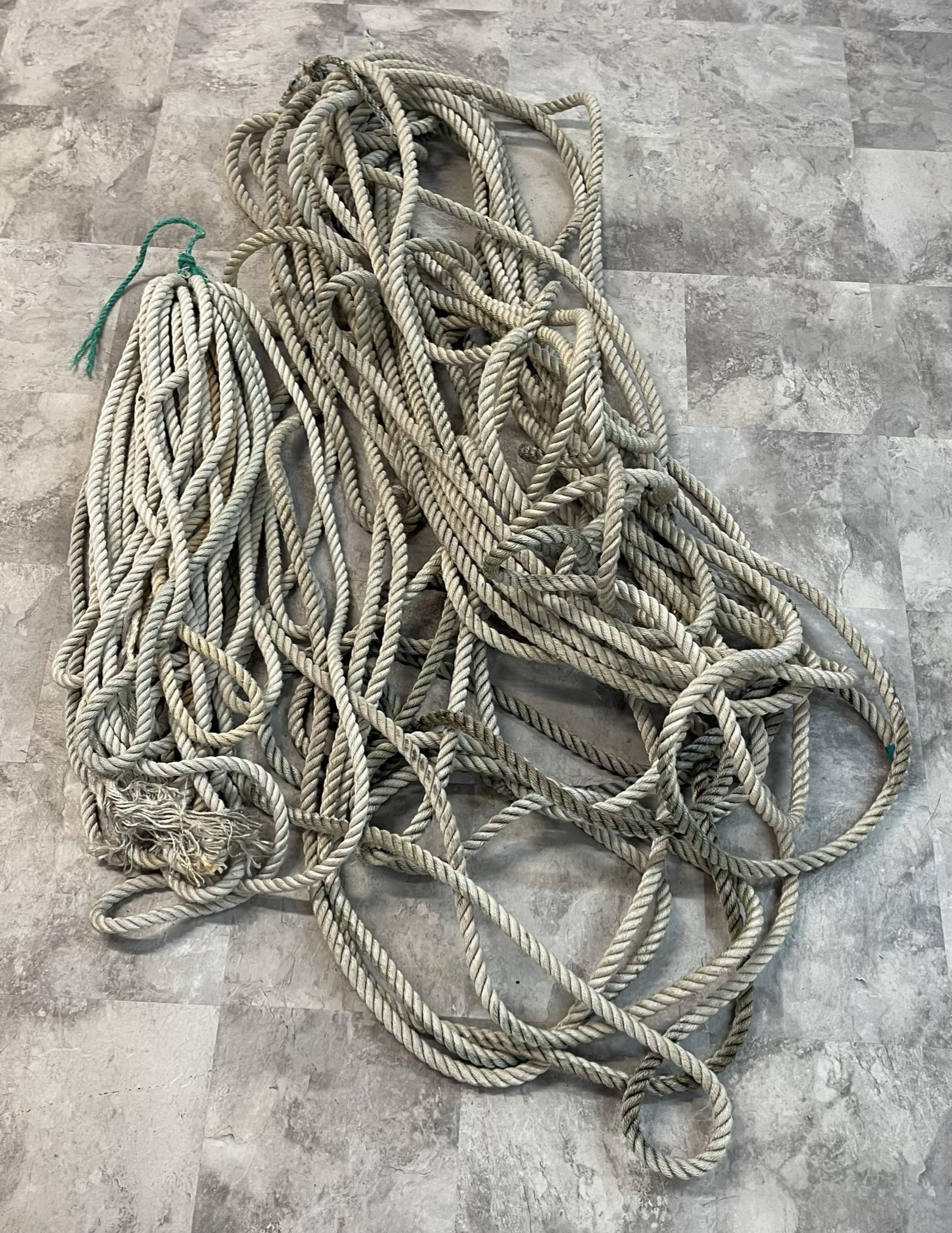 LOT OF NAUTICAL LINE ROPE: SEE TITLE