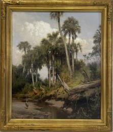 HERMANN O. HERZOG PAINTING - FLORIDA