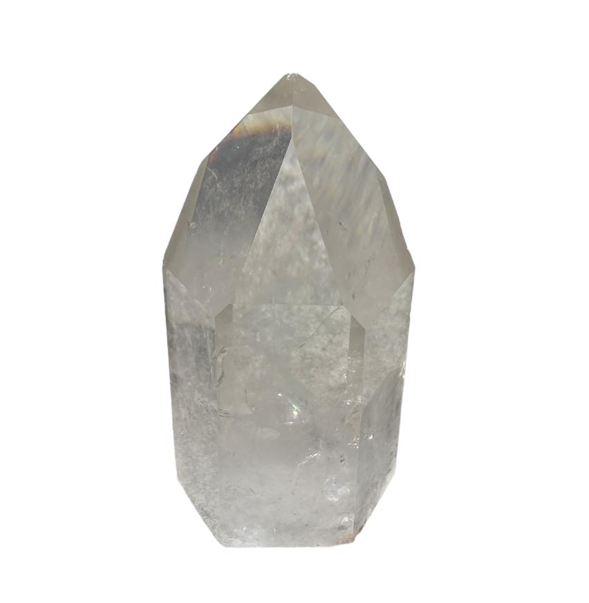 ROCK CRYSTAL QUARTZ OBELISK: 6.25"