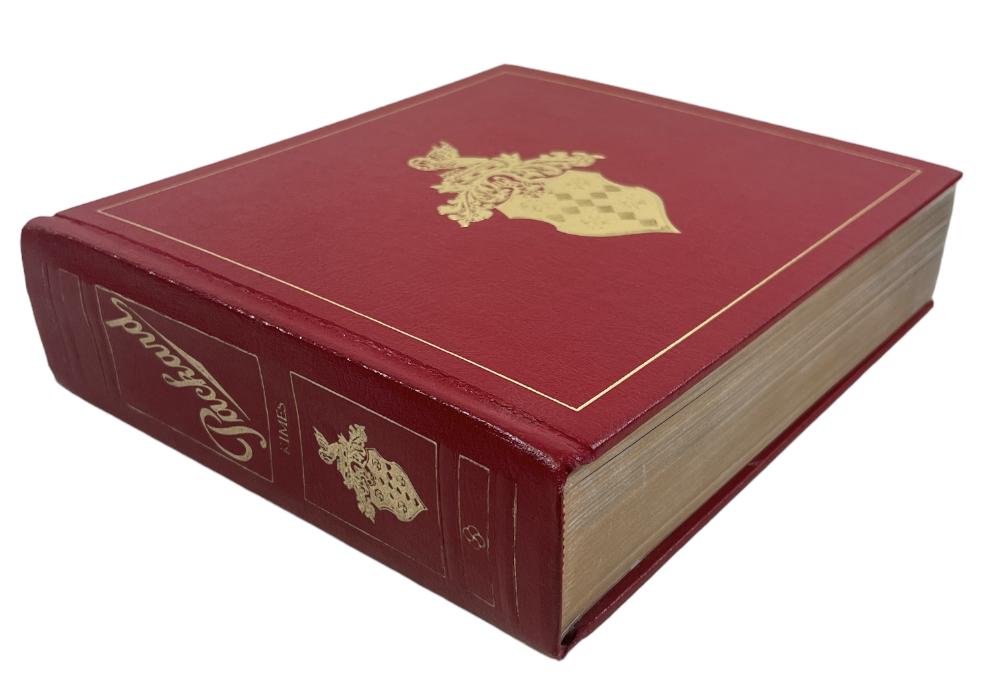PACKARD - A HISTORY OF THE MOTOR CAR & COMPANY: A FINE LEATHER AND CLOTH BOUND EDITION WITH SLEEVE, BEVERLY RAE KIMES, EDITOR. FIRST EDITION, 1978, BY PRINCETON PUBLISHING.
