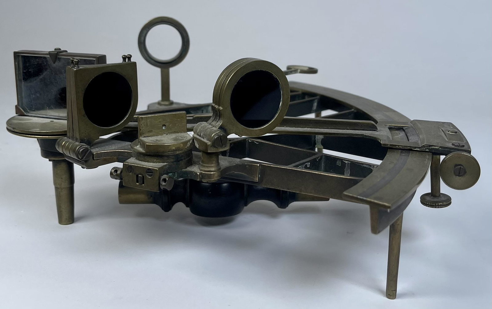 BRASS CELESTIAL NAVIGATION SEXTANT: SEE TITLE