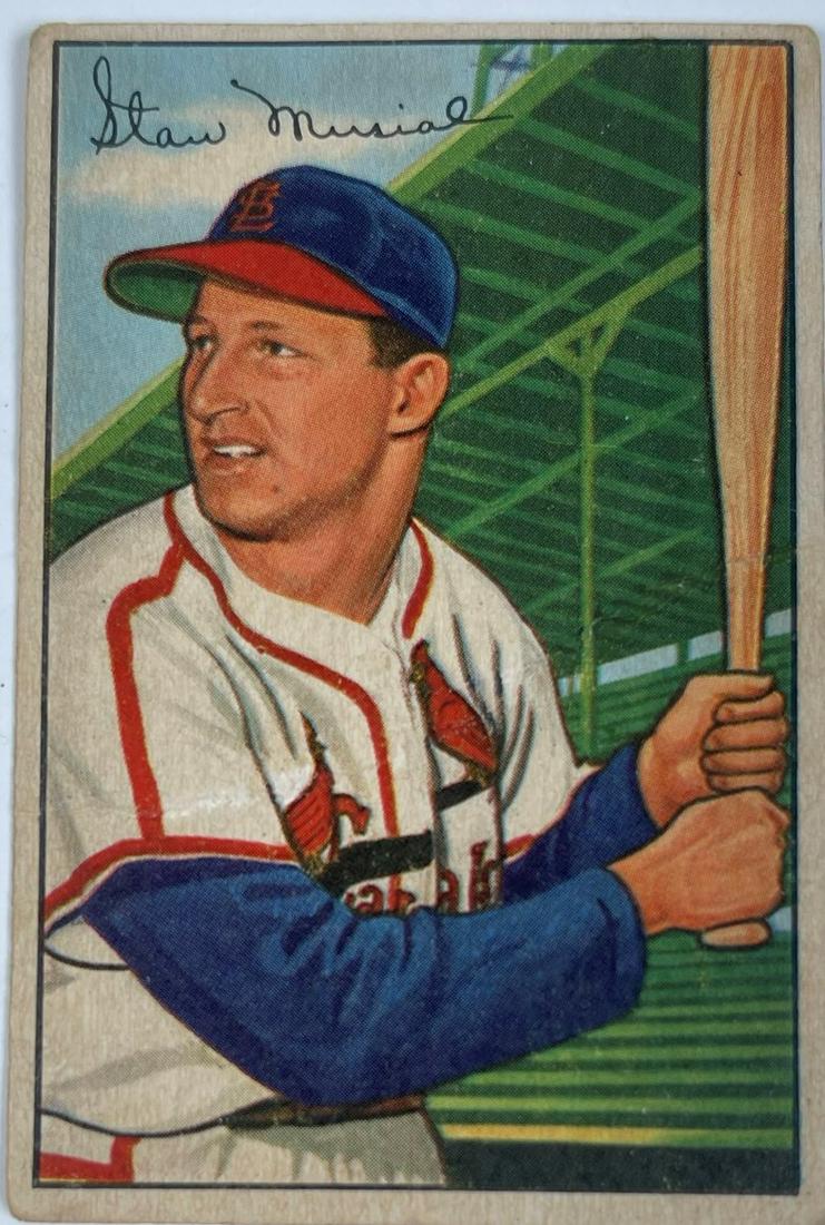 1952 Bowman Stan Musial 196 Baseball Card Auction