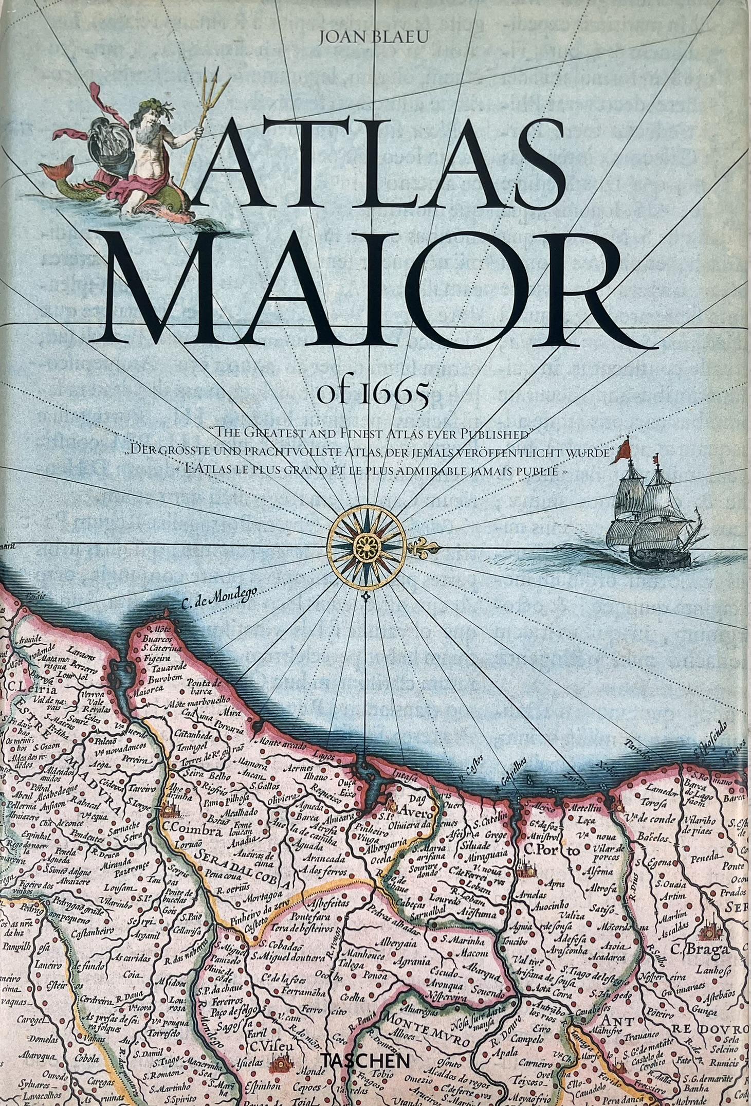 ATLAS MAIOR OF 1665 - TASCHEN: A SPLENDID, LARGE ATLAS BOOK BY TASCHEN. THE GREATEST AND FINEST ATLAS EVER PUBLISHED. LARGE FORMAT, 12"X18"X3"