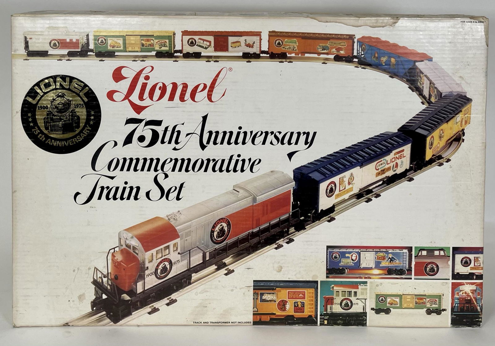 LIONEL TRAINS 75TH ANNNIVERSERY TRAIN SET: ALL SEALED INTERIOR, NEVER USED.