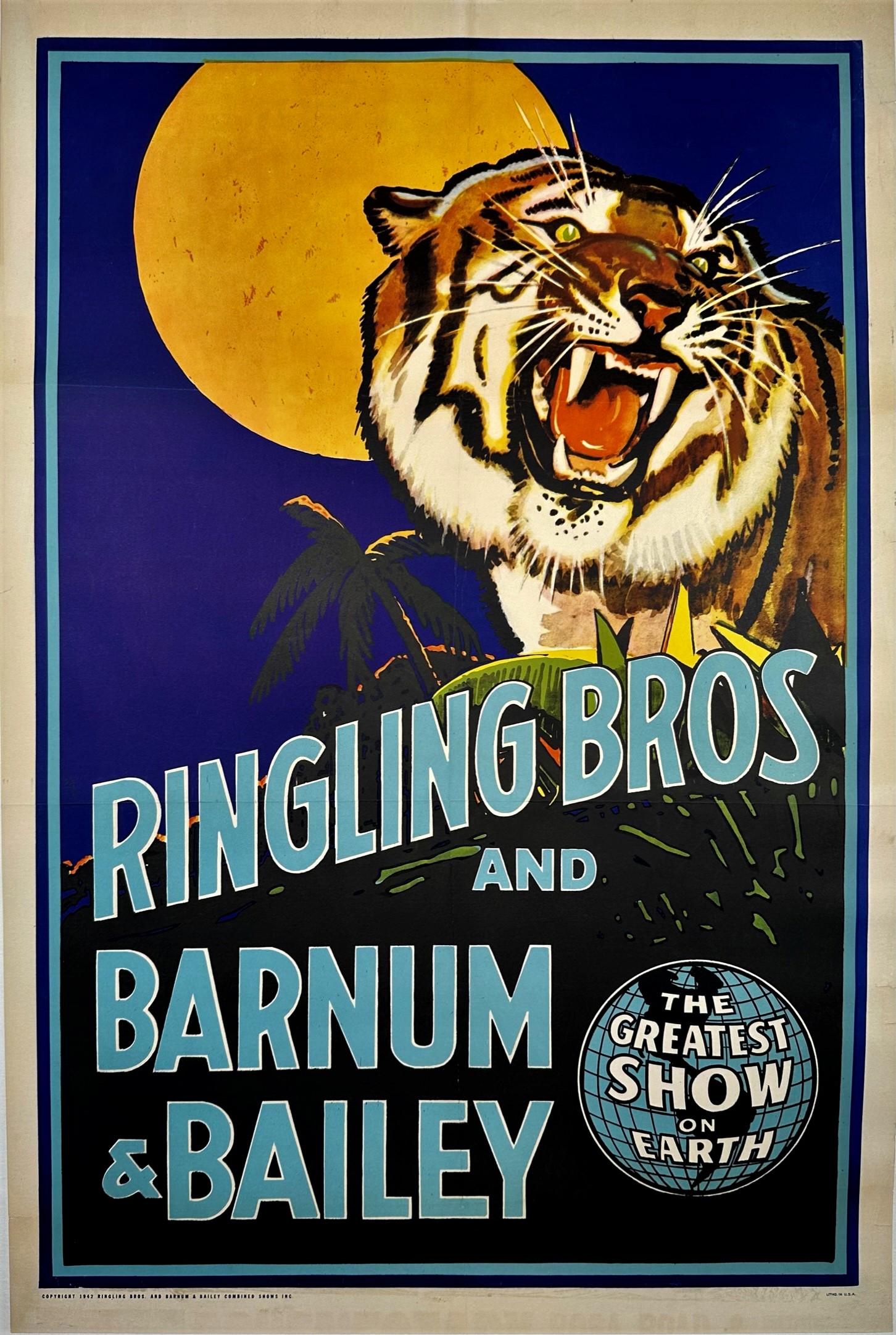 RINGLING BROS. BARNUM & BAILEY CIRCUS POSTER - TIGER (1 of 1)