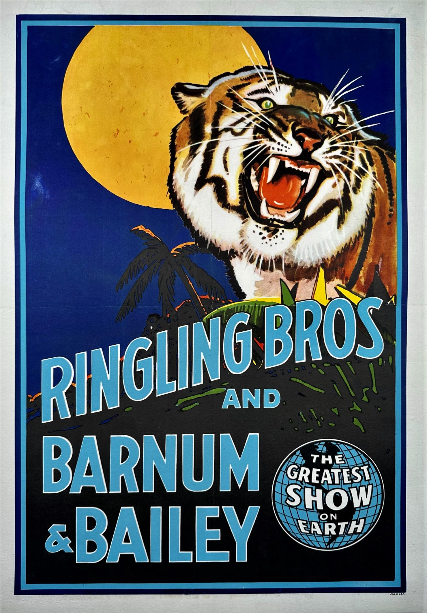 RINGLING BROS. BARNUM & BAILEY CIRCUS POSTER - TIGER (1 of 1)