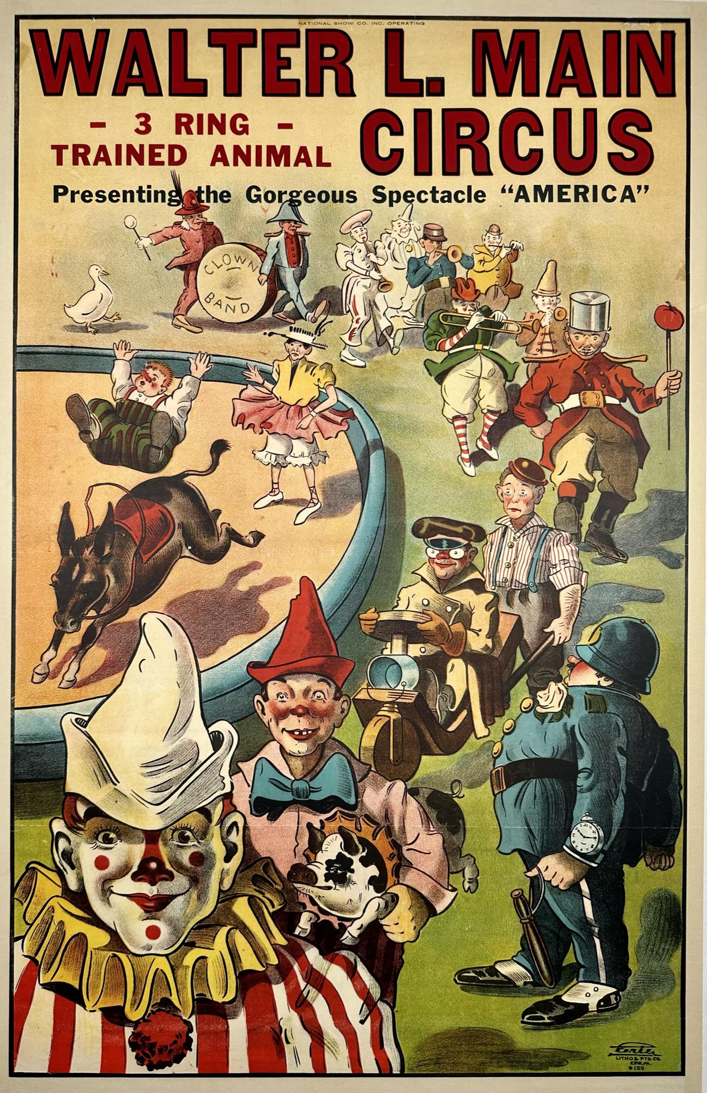 WALTER L. MAIN CIRCUS POSTER - AMERICA SPECTACLE (1 of 1)