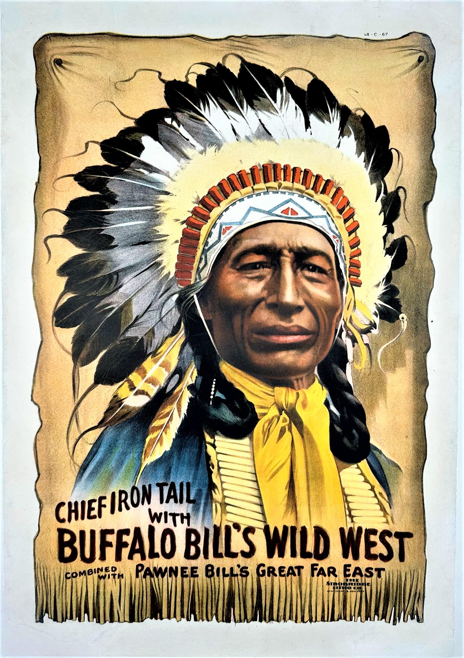 BUFFALO BILL'S WILD WEST POSTER - CHIEF IRON TAIL (1 of 1)