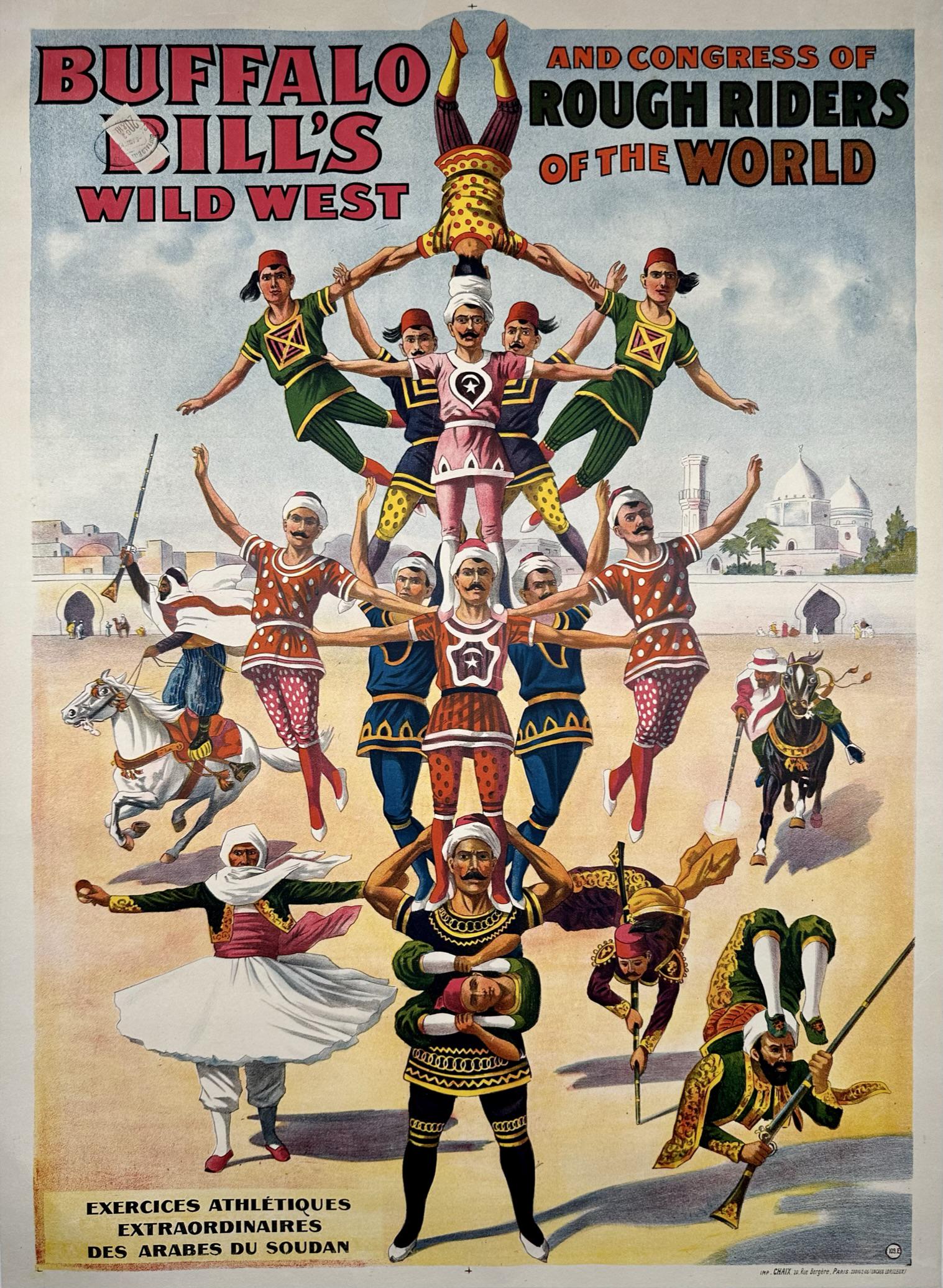 BUFFALO BILL'S WILD WEST POSTER - ACROBATS (1 of 1)