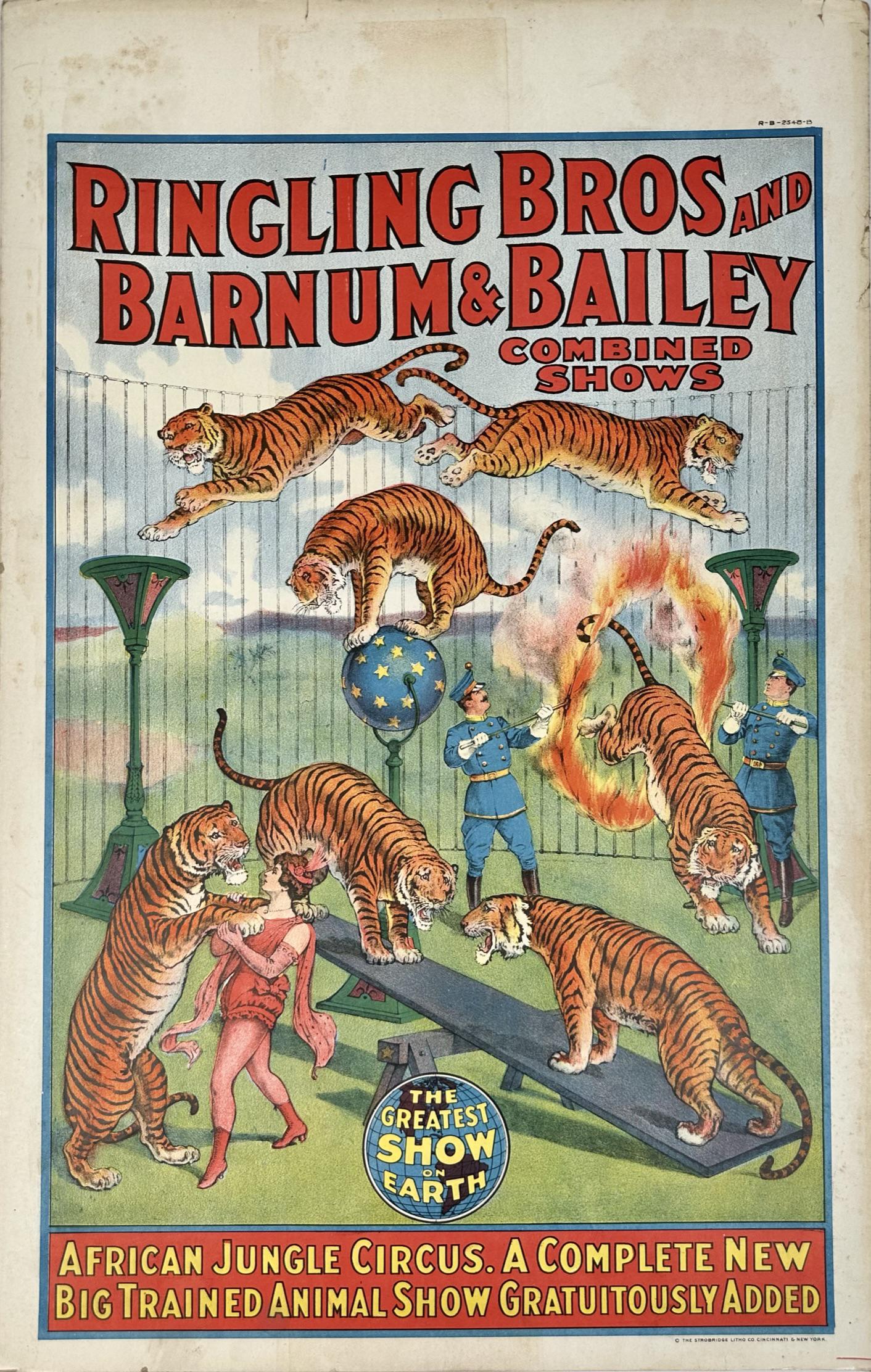 CIRCUS WINDOW CARD - RINGLING BROS. BARNUM & BAILEY (1 of 1)
