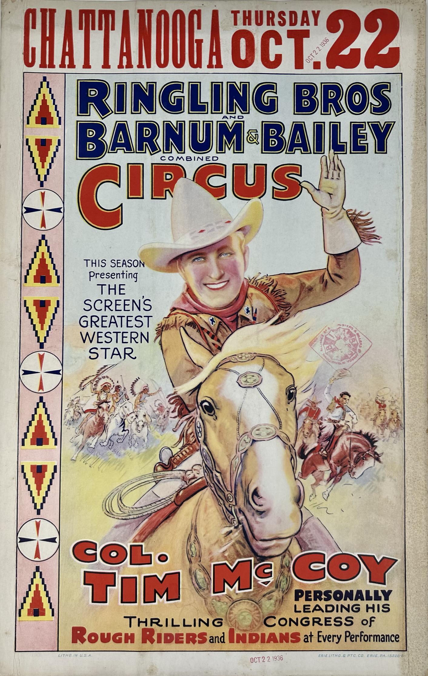 CIRCUS WINDOW CARD - RINGLING BROS. BARNUM & BAILEY (1 of 1)