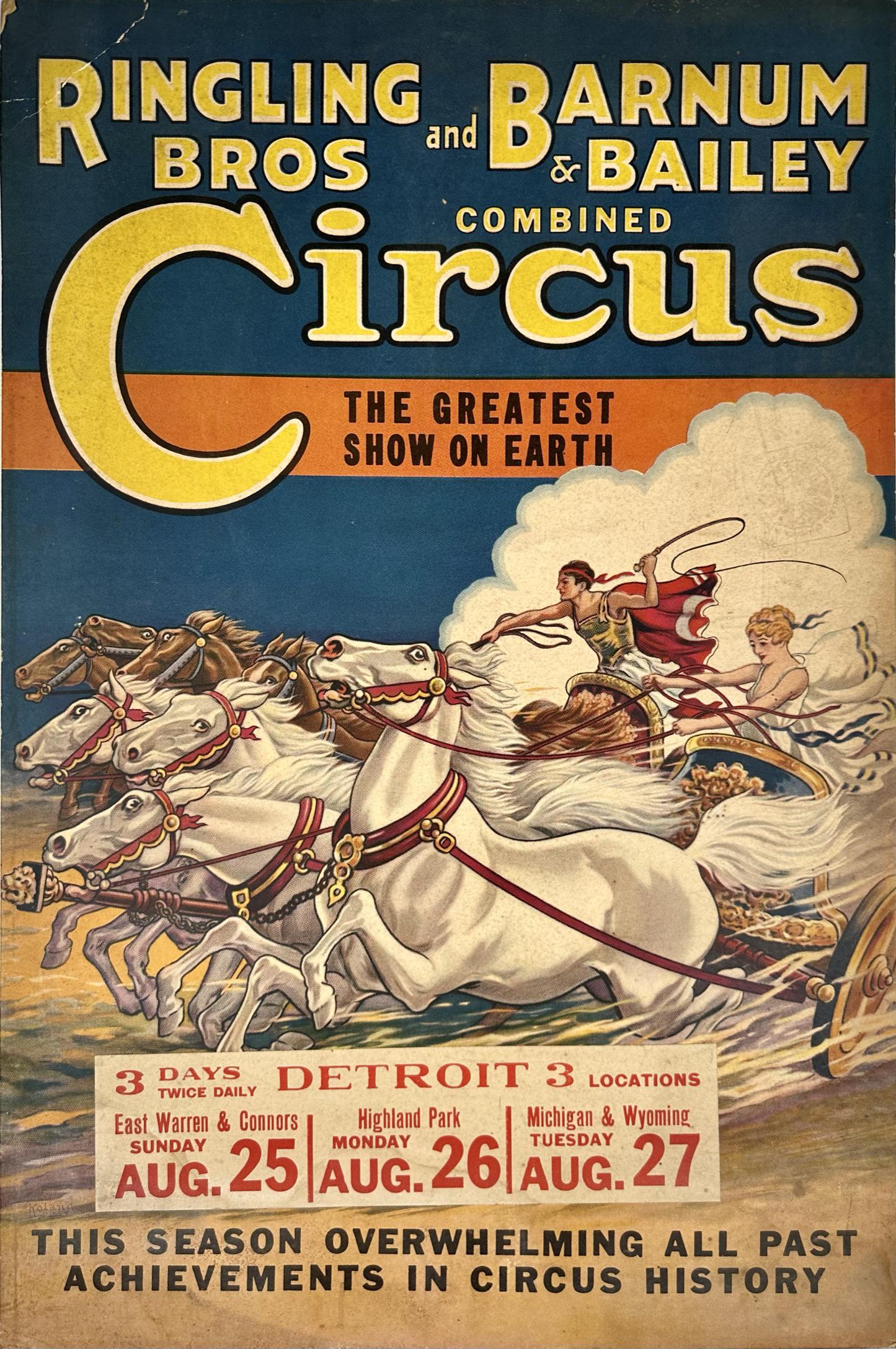 CIRCUS WINDOW CARD - RINGLING BROS. BARNUM & BAILEY (1 of 1)