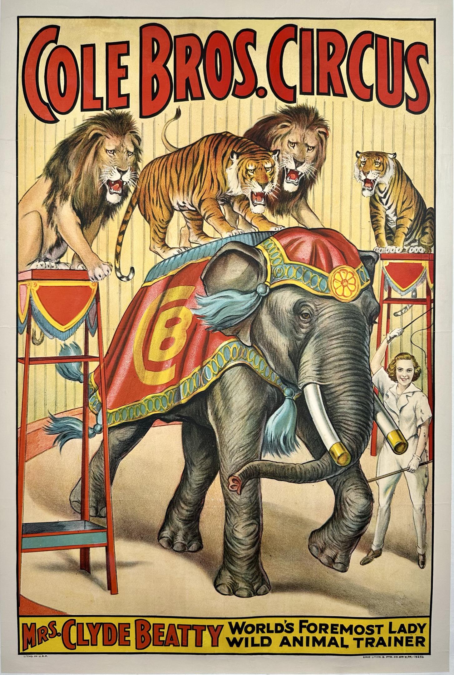 Cole Bros. Circus Mrs. Clyde Beatty Auction